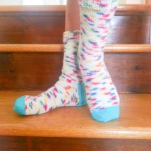 Rainbow socks FO#3